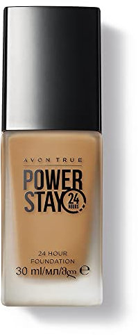 Avon Power Stay 24-Stunden-Foundation, hellbeige, dauerhafte komfortable Abdeckung, die nicht verblasst oder verschmiert, 30 ml