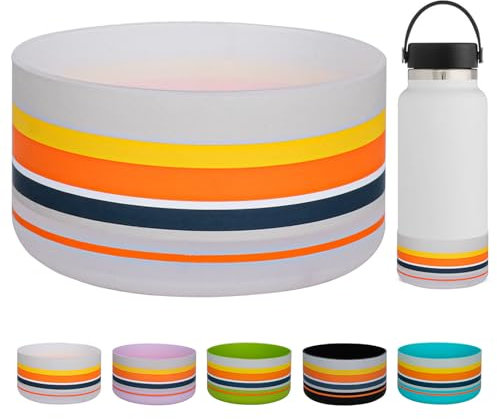 HEYSKAY Protective Flask Silicone Boot 12-24oz for Hydro Flask Water Bottle Bottom Cover Base, and Compatible with Stanley, Yeti, Simple Modern and Other Water Bottle with 2.85inch Bottom Diameter