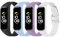 4 Pezzi Cinturino Per Samsung Galaxy Fit 2 SM-R220, Cinturini Traspirante Braccialetto di Ricambio per Samsung Galaxy Fit 2,Nero+Bianco+Viola Chiaro+Blu Chiaro