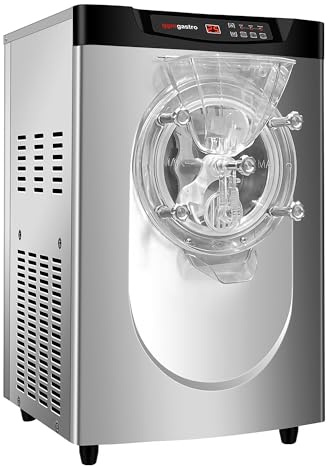 GGM Gastro Eismaschine 16 L/h 1,5 kW Tischgerät | robuste Edelstahlkonstruktion, intuitive Digitalsteuerung, vollautomatische Entnahme, ideal für den gewerblichen Einsatz