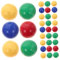 DRESSOOS 48st Farbige Feste Kugel Kinder Murmeln Kugeln Spielzeug Chinesisches Damespiel Spiel Ersatzbälle Farbiger Spielball Aus Kunststoff Marmor Kleinkind Kleiner Plastik