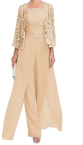 TANPAUL Hosenanzug Damen Sportlich - 3 Stücke Elegant Abendanzug mit Ärmel Übergröße