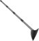 Azada de jardín, triángulo de azada de jardín de 182 cm, azada de jardinería con hoja afilada para excavar, desmalezar, cortar y aflojar tierra, mango de metal de longitud ajustable, 6 pies