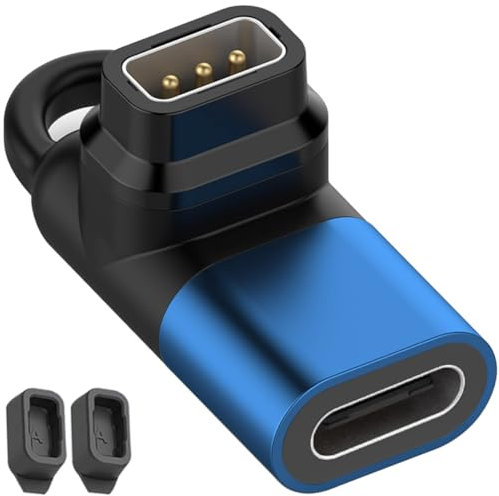 Xiatiaosann USB-C-Ladeadapter für Coros Pace 2/Pace 3/Apex/Apex pro/Apex 42MM/Apex 46MM/Vertix/Vertix 2 Smartwatch, Typ-C-Ladekabelkonverter Ladegerät, 90-Grad-Winkeladapter
