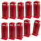 Bells Box 10 x Magnet mit Londoner Telefonzelle, Britisches Souvenir-Metallmagnet, roter Telefonzellen-3D-Druckgussmagnet