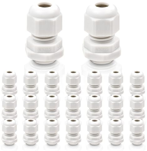 23 Pezzi Pressacavi Connettori Impermeabile IP68, pressacavo, pressacavo M16
