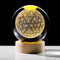 Arikyrist 3D-gravierte Blume des Lebens, Kristallkugel, lasergraviertes Gitter Blume des Lebens, Heimdekoration, Kristallgravur, heilige Geometrie, Glaskugel, Briefbeschwerer, Ornamente, Geschenke für