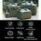 Walkervo Reservoir Eau Camping Car avec Robinet De Vidange Portable Bidon d'eau avec Poignée Jerrican Alimentaire Bidon d'eau sans BPA Parfait pour Voyage Camping Barbecue Pêche,10L,Military Green