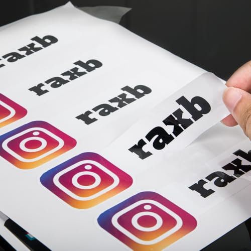 Adesivi Instagram personalizzati per auto, adesivo per social media, adesivo per paraurti personalizzato con nome utente logo marca (adesivi in vinile, 2 pezzi)