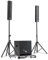 Pack Sonorisation DJ complet BM Bmsonic BMS-15-SLIM-BT, 1200W Enceintes satellites, SUB 38cm USB/Bluetooth, Supports Câbles, Micro