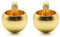 Mauedest 2 x Tippe Top Metal Flip Top Kreisel aus Edelstahl Unglaubliches Geschenk Spielzeug Gold
