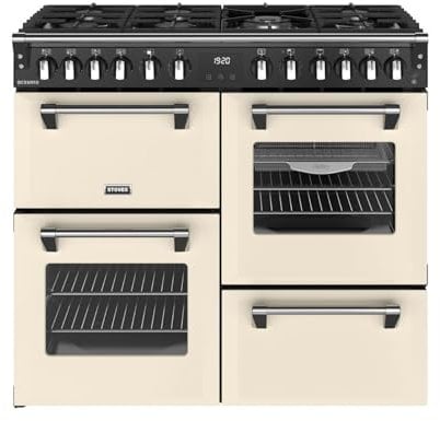 Stoves Richmond 100cm Dual Fuel Range Cooker - Cream - A/A/A Rated