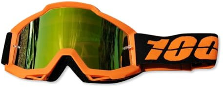 OLYSPM Motocross Brille,MTB Brille mit Doppellagigem Schwammkissen und UV-Schutzlinsen,Anti-Beschlag Motorradbrille für Radfahren,Skifahren,Klettern