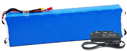 36V 10Ah Vélo Électrique Scooter Batterie, with Charger, Batterie De E-Bike 36V 10S3P Li-ION Battery Haute Puissance for 200W 350W 500W 750W Electric Scooter, Built in 15A BMS(XT60)