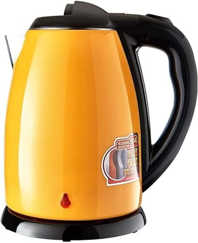 Bouilloire électrique, 1,5 Litre, 1500 W, Acier Inoxydable, Orange