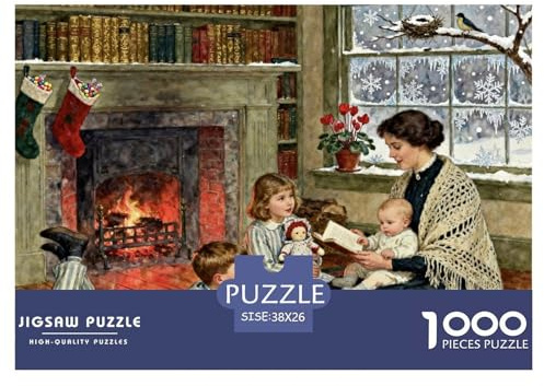 Evening Book Club Wooden Jigsaw Puzzle Waterproof 1000 Piece Puzzles for Adults Gifts Colourful Home Decoration
