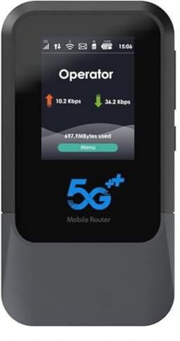 NONDK Módem Portátil WiFi 5G SA NSA Pocket Mini SIM&Esim V510, Punto de Acceso Wi-Fi Portátil para Interiores, Router WiFi6