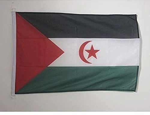 AZ FLAG Bandera de Sahara Occidental 90x60cm Uso Exterior - Bandera REPÚBLICA ÁRABE SAHARAUI DEMOCRÁTICA 60 x 90 cm Anillos