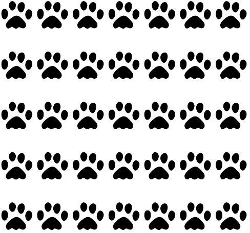 kleb-Drauf | 35 Pfoten | Schwarz - matt | Wandtattoo Wandaufkleber Wandsticker Aufkleber Sticker | Wohnzimmer Schlafzimmer Kinderzimmer Küche Bad | Deko Wände Glas Fenster Tür Fliese