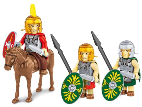 COBI Römische Hilfstruppen (Auxilia) Imperium ROMANUM, 45 Teile, 3 Figuren | Bedruck (Pad Printed), Römische Hilfstruppen (Auxilia), 3 Figuren, Pferd, Römische Ausrüstung, Hergestellt in der EU, ab 5+