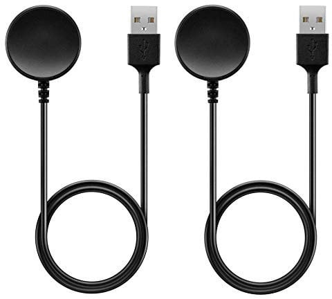 Austuo 2-Pack Compatible with Samsung Galaxy Watch 6/6 Classic/ 5/5 Pro / 4/4 Classic / 3 Charger,Wireless Charging Cable for Samsung Galaxy Watch Active/Active 2-100cm