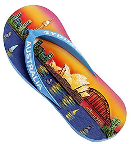 Magnet Australien 'Thong/Sydney at Night' Küchenmagnet, 9 cm (Australian Souvenir)