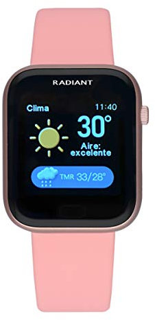 Radiant - Manhattan-Kollektion - Smartwatch, Smartwatch mit Pulsmesser, Blutdruckmessgerät, Schlafmonitor und digitaler Aktivitätsarmbandfunktion. Für Männer und Frauen. Kompatibel mit Android iOS.