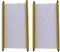 Inzopo 2 Rollen wiederverwendbare große 150 x 50 cm magische Tuch Wasser Schreiben Tuch chinesische Kalligraphie Schriftrollen Papier blanko zum Skizzieren und Nachzeichnen