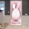 A.Monamour Türtapete Selbstklebend Türfolie Türposter 3D Ostern Hasenohren Tupfen Muster Glücklich Ostern Aquarell Vinyl Folie Türdeko Tapete Wandbild Türaufkleber Türtattoo 83 x 204 cm