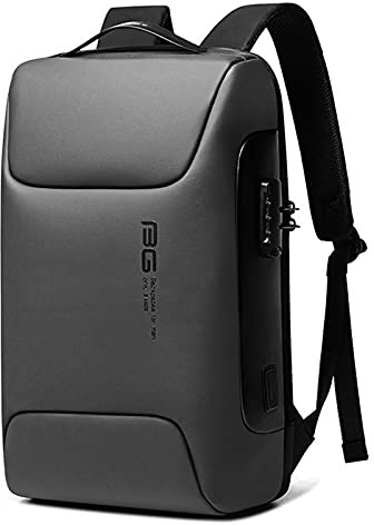 OZUKO Zaino Antifurto Zaino Per PC Portatile,Zaino da Uomo Impermeabile con Cavo di Ricarica USB, Borsa Anti Borseggio per Scuola, Lavoro, Business e Viaggio (Grigio1)