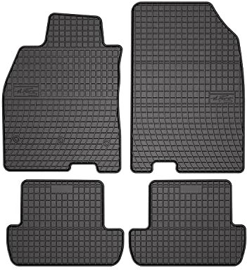 OMAC Gummi Fußmatten kompatibel mit Renault Megane 2008-2015 Automatten Gummi Schwarz 4tlg