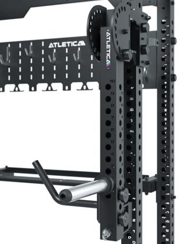 ATLETICA R8 Jammer Arms | 75x75x3 mm Stahlprofil | 54 kg | 110 cm | Platzeffizient | Bis zu 750 kg belastbar | Abnehmbare Griffe | Höhenverstellbar