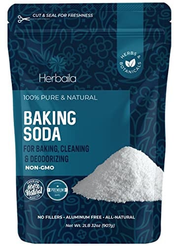Baking Soda Bulk 2lbs, Food Grade baking soda for baking, cleaning, deodorizing and household usage, Baking soda for pool cleansing, Gluten Free, No Fillers, made in the USA
