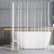 YISURE Duschvorhang Transparent 200x240 mit Magnet, PEVA Duschvorhang durchsichtig klar ÜBERLÄNGE Wasserdicht, Breite 200 x Höhe 240cm