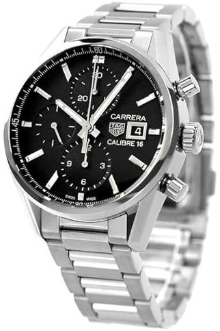 TAG Heuer Herren Carrera CBK2110.BA0715 Automatikuhr, Schwarz, 50 mm, 16 mm, 19 cm, Swiss Made