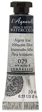 Sennelier : Watercolour Paint : 10ml : Iridescent Silver