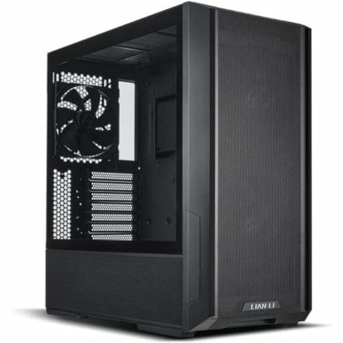 Lian Li LANCOOL 216X PC-Gehäuse - 392 mm GPU-Größe - Design mit hohem Luftstrom - inklusive 160-mm-Lüftern, Stahl, Midi-Tower, Schwarz