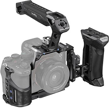 SMALLRIG A7 IV Cage con Top Handle, HDMI Cable Clamp y Mango Lateral, Kit Avanzado para Sony Alpha 7R V/Alpha 7 IV/Alpha 7S III- 3710