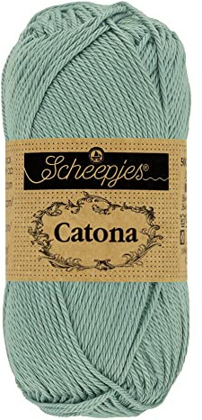 Scheepjes - Scheepjes Catona 528 Silver Blue Yarn - 20x25g