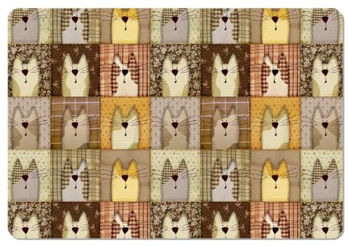 Arco Schreibtischunterlage 50x70 cm mit Aufdruck Pexeso Beige - Wasserdicht und langlebig - Praktische Schreibunterlage mit einzigartigem Design - Laptop-Unterlage, Schreibtisch Unterlage