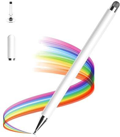 Penna per Tablet, Molicar Penna per I-phone/Samsung/iPad/Android/IOS, Penna Touch Tablette (Bianco)