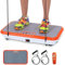 Power Fit Vibrationsplatte Übungsgerät, Powerfit Elite Vibrationsplattform, Power Plate, Body Vibrationsplatte für Lymphdrainage, Body Shaker Gewichtsverlust - Fernbedienung, Widerstandsbänder &