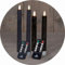 Sparset Stabkerzen LED mit Timer Klein+Groß SCHWARZ 4 Stück indoor - 6 Stunden - ECHTWACHS 18cm+23cm Höhe für Kerzen 2,2cm Durchmesser 2 AAA Batterien notwendig LED Stabkerzen flackernde Flamme