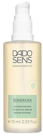 DADO SENS SENSACEA INTENSIVSERUM Sondergröße (75ml) - milde Pflege für hypersensible Haut mit Neigung zu Couperose bis hin zu ersten Anzeichen auf Rosacea & leichten bis mittleren Rötungen, Vegan