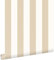 papier peint à rayures blanc et beige clair 0.53 x 10.05 m - ESTAhome
