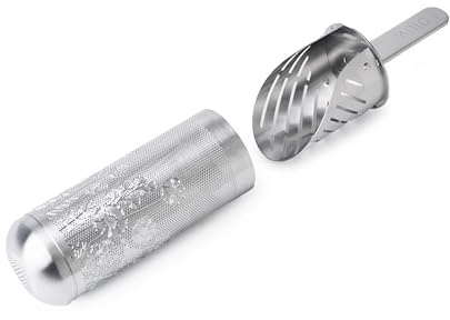 Tea Infuser Spoon For Loose Leaf Tea Filter Stainless Steel Popsicle Tea Stick Tea Spoon Diffuser Long-Handle Tea Filter Easy to Carry Tea Strainer Pipe Steeper(Silver)