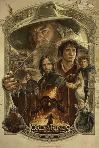 LORDOS Puzzle 1000 Teile - Herr der Ringe - Puzzle für Erwachsene und Kinder ab 14 Jahren - Klassisch - Karton - Soft-Click-Technologie - 75x50cm