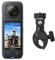 Insta360 X4 Motorcycle Handlebar Bundle - 8K Waterproof 360 Action Camera, 4K Wide-Angle Video, Invisible Selfie Stick Effect, Removable Lens Guards, AI Editing, Stabilization, No microSD Card