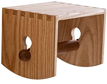 Porte-rouleau de papier toilette, porte-papier toilette pour salle de bain, portble, porte-essuie-tout en bois, support mural pour salle de bain, support de papier toilette (couleur : jaune)