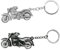 Celiodd 2 Stück Schlüsselanhänger Motorrad Auto Personalisiert Motorrad Anhänger Schutzengel Motorrad Schutzengel Schlüsselanhänger Glücksbringer,Geburtstagsgeschenk (Weiße K/Alte Dose)
